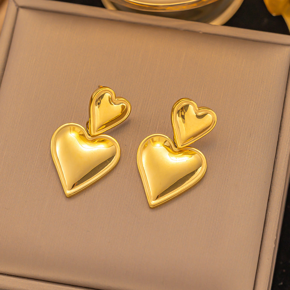 Wholesale Exaggerated Design Vintage Stainless Steel Earrings